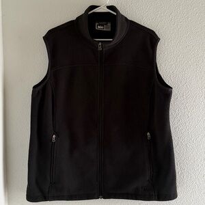 REI Vest‎ Womens 1X Polartec Sleeveless Full Zip Fleece Black